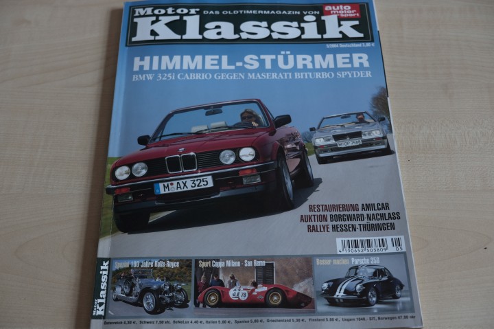 Deckblatt Motor Klassik (05/2004)